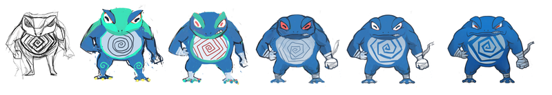Illustration for article titled Presenting Poliwrath! Pokemon One a Day!